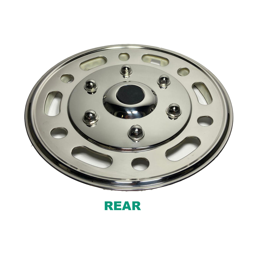 4 X Universal 16" Inch Trend RC Car Wheel Trims Cover Hub Caps Stainles Steel