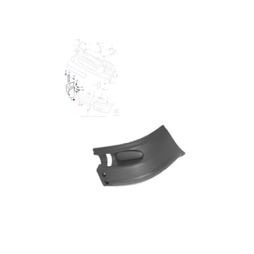 Ford Transit Mk6 2000 to 2006 Fits Front Right Bumper Corner End YC1517K936ADYBB4