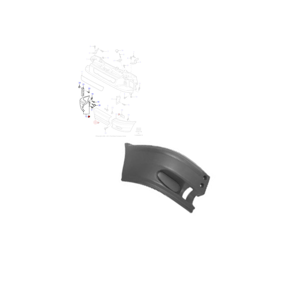 Ford Transit Mk6 2000 to 2006 Fits Front Right Bumper Corner End YC1517K936ADYBB4