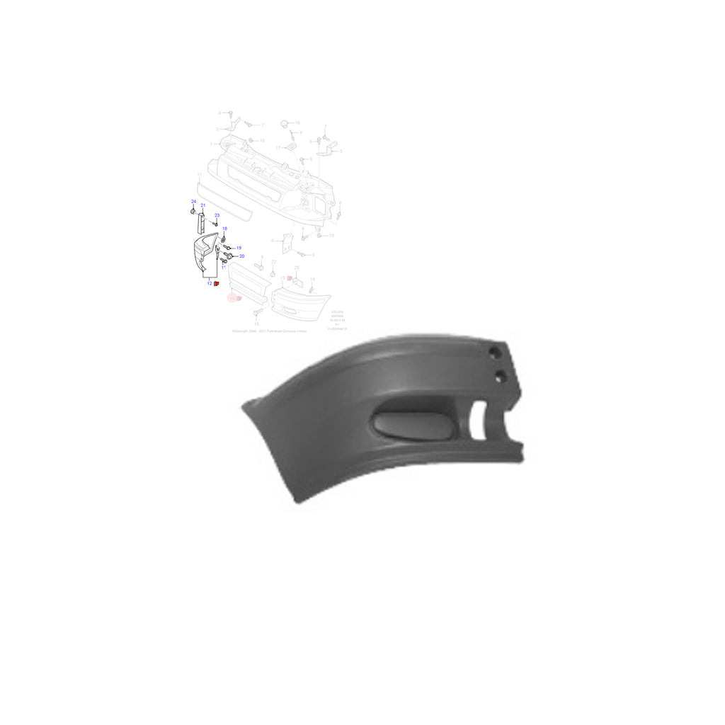 Ford Transit Mk6 2000 to 2006 Fits Front Right Bumper Corner End YC1517K936ADYBB4