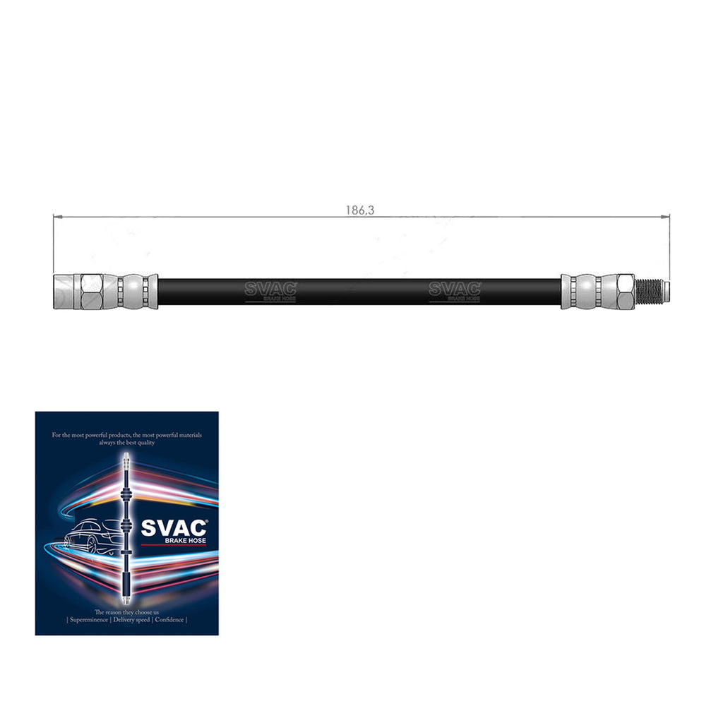 Audi A8 Rear Brake Hose A4  Skoda Super B VW Passat 1995 to 2004  4E0611775L
