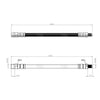 Audi A8 Rear Brake Hose A4  Skoda Super B VW Passat 1995 to 2004  4E0611775L