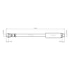 Audi 80 Front Brake Hose 8C B4 1991 to 1994 893611707