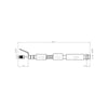 Ford Transit Connect Front Brake Hose 2002 to 2013  2T142078AG  4432391