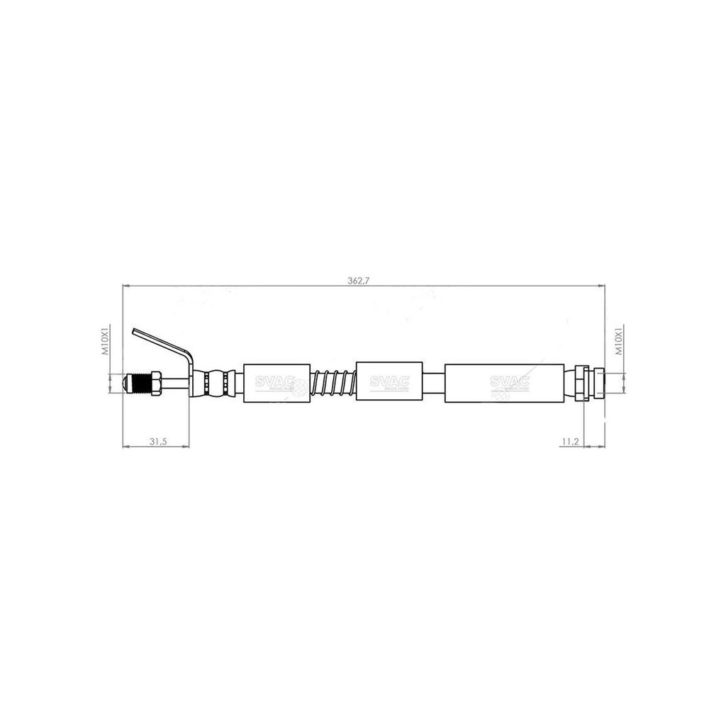 Ford Transit Connect Front Brake Hose 2002 to 2013  2T142078AG  4432391