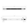 Mercedes Benz A Serie Rear Brake Hose W168 B Serie W245 Vario  1684280635