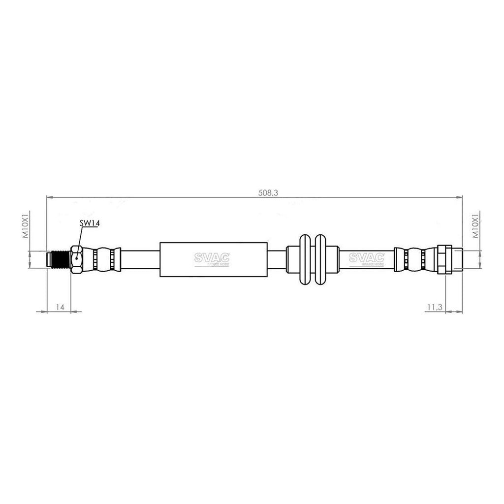 Mercedes Benz C Serie Front Brake Hose W202 S Serie W140 C140  2024200148