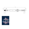 Mercedes Benz C Serie Front Brake Hose W202 S Serie W140 C140  2024200148