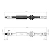 Mercedes Benz C Serie Front Brake Hose W202 S Serie W140 C140  2024200148