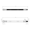 Mercedes Benz C Serie Front Brake Hose W202 W203 A2024280735 2024280735
