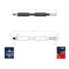 Mercedes Benz E Serie Front Brake Hose W211 W220  2002 to 2009  2114200848