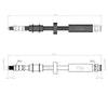 Fiat Ducato Front Brake Hose 1982 to 1994 7567861