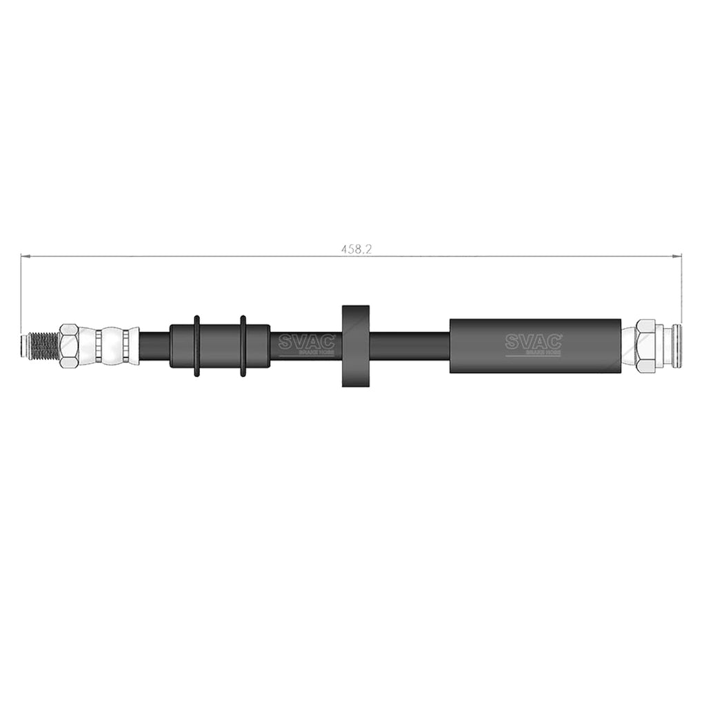 Fiat Ducato Front Brake Hose 1982 to 1994 7567861
