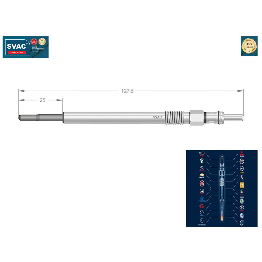 Citroen Heater Glow Plug Peugeot Volvo Jaguar Land Rover   5960F8   1354289