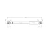 VW Audi Seat Fits Rear Brake Hose 1K0611775