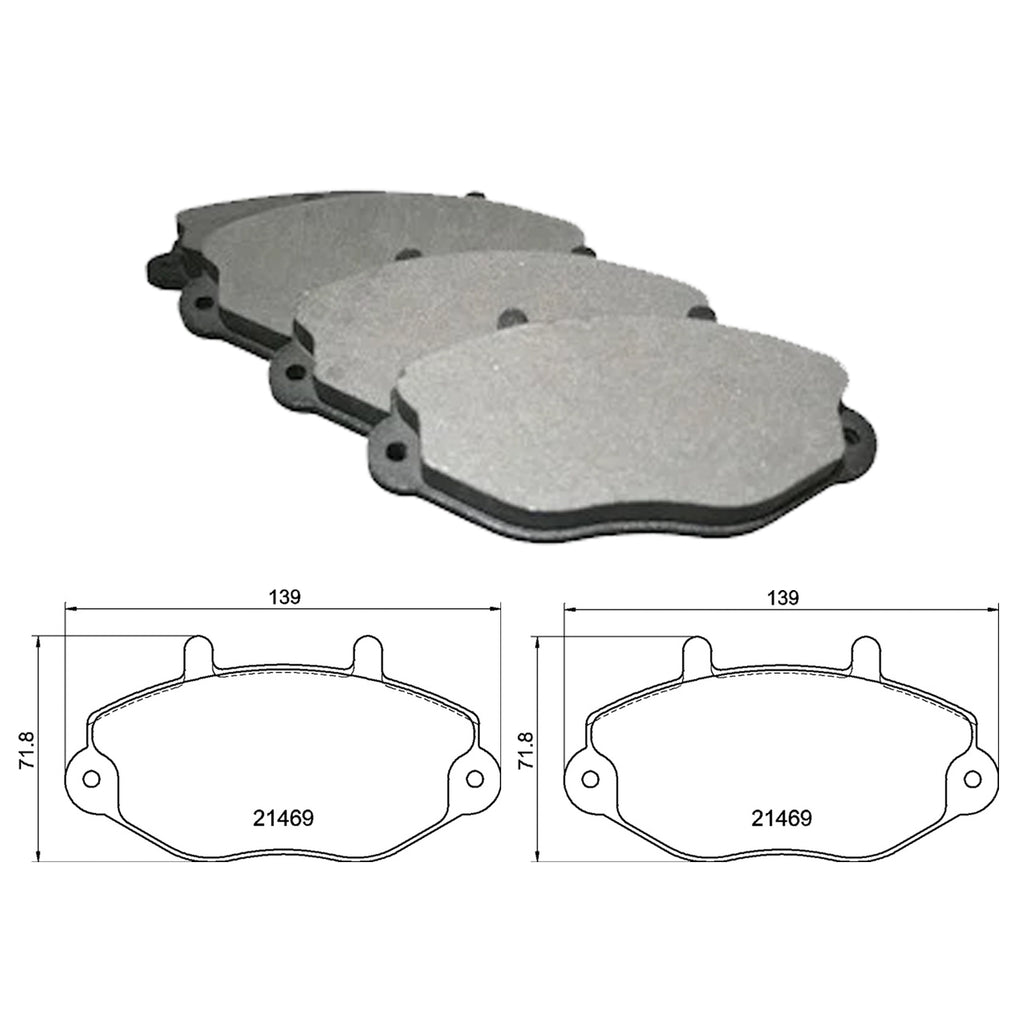 Ford Transit Front Axle Brake Pad 1991 to 2000 92VB2K021BA