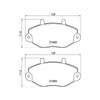 Ford Transit Front Axle Brake Pad 1991 to 2000 92VB2K021BA