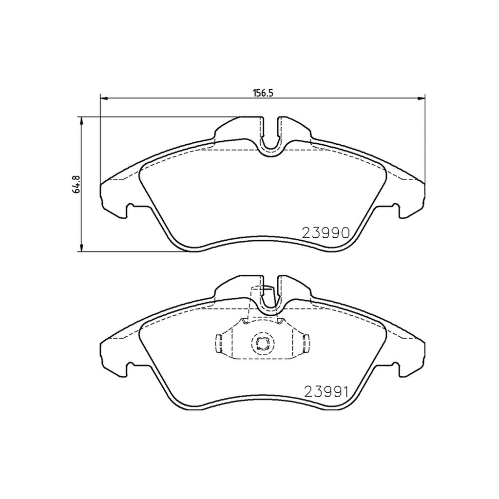 Mercedes Benz Sprinter Front Axle Brake Pad Set VW LT 0024209920
