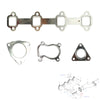 EXHAUST MANIFOLD GASKET SET FITS FORD TRANSIT 2.5 D 1991-2000, 6518194, 6202946