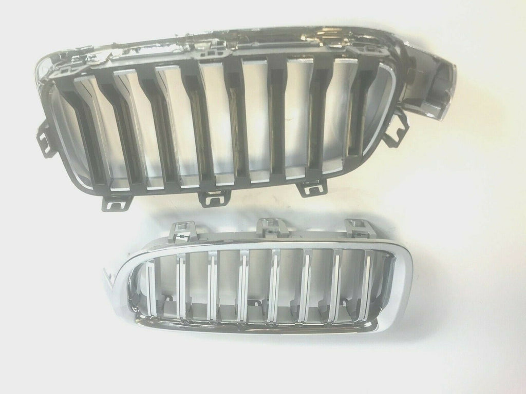 For BMW 3 Series F30 F31 Kidney Grills Grilles Chrome Saloon Touring 12-16