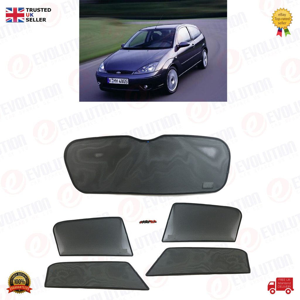 FORD FOCUS SEDAN SUNSHADE SET / SUN VISOR SETS 5 WINDOWS/ 5 PCS 1999 TO 2004