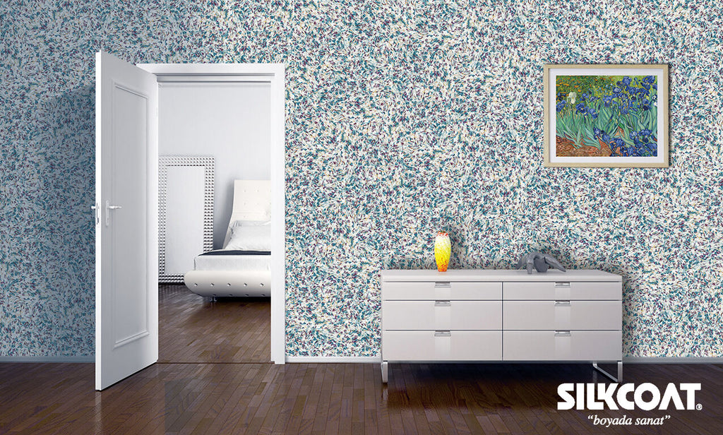 Silkcoat Liquid Wallpaper Decorative interior Coating Silk Plaster White-Brown