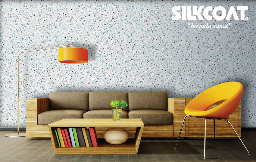 Silkcoat Liquid Wallpaper Decorative interior Wall Silk Plaster White & Red