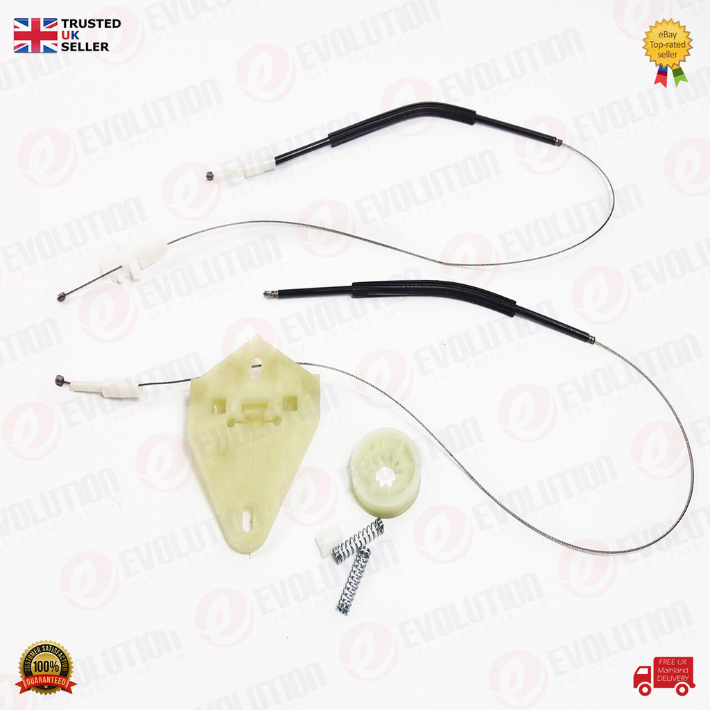 REAR RIGHT / DRIVER SIDE WINDOW REGULATOR REPAIR KIT 6 PCS FITS RENAULT MEGANE I