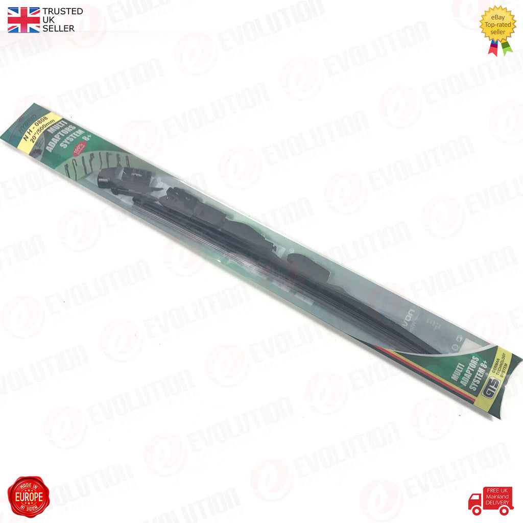 1 X UNIVERSAL WINDSCREEN MULTIFUNCTION FLAT WIPER BLADE 20 500 mm