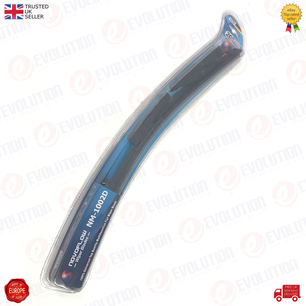 1 x UNIVERSAL WINDSCREEN MULTIFUNCTION FLAT WIPER BLADE 20 500 mm