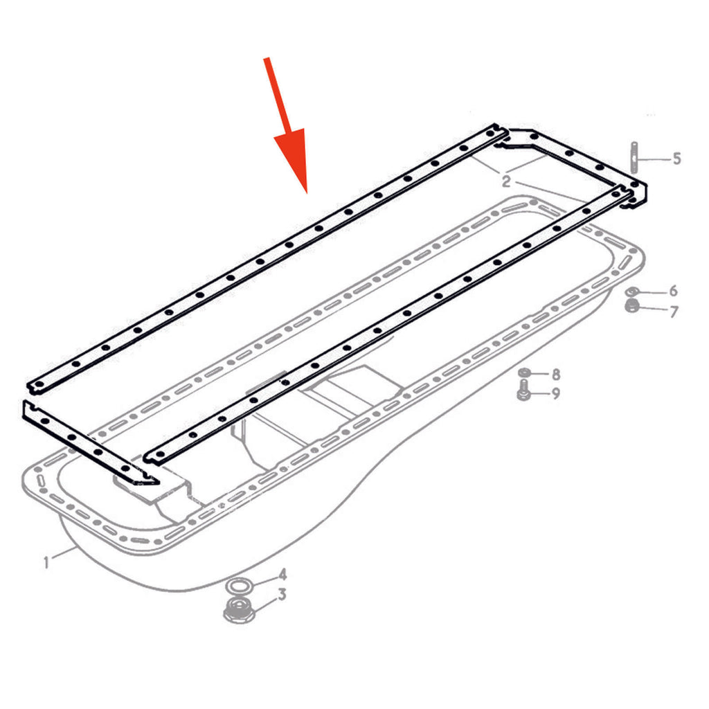 OIL PAN GASKET SEAL FITS REANULT TRUCKS G, R, C, TR, 0000 146 711