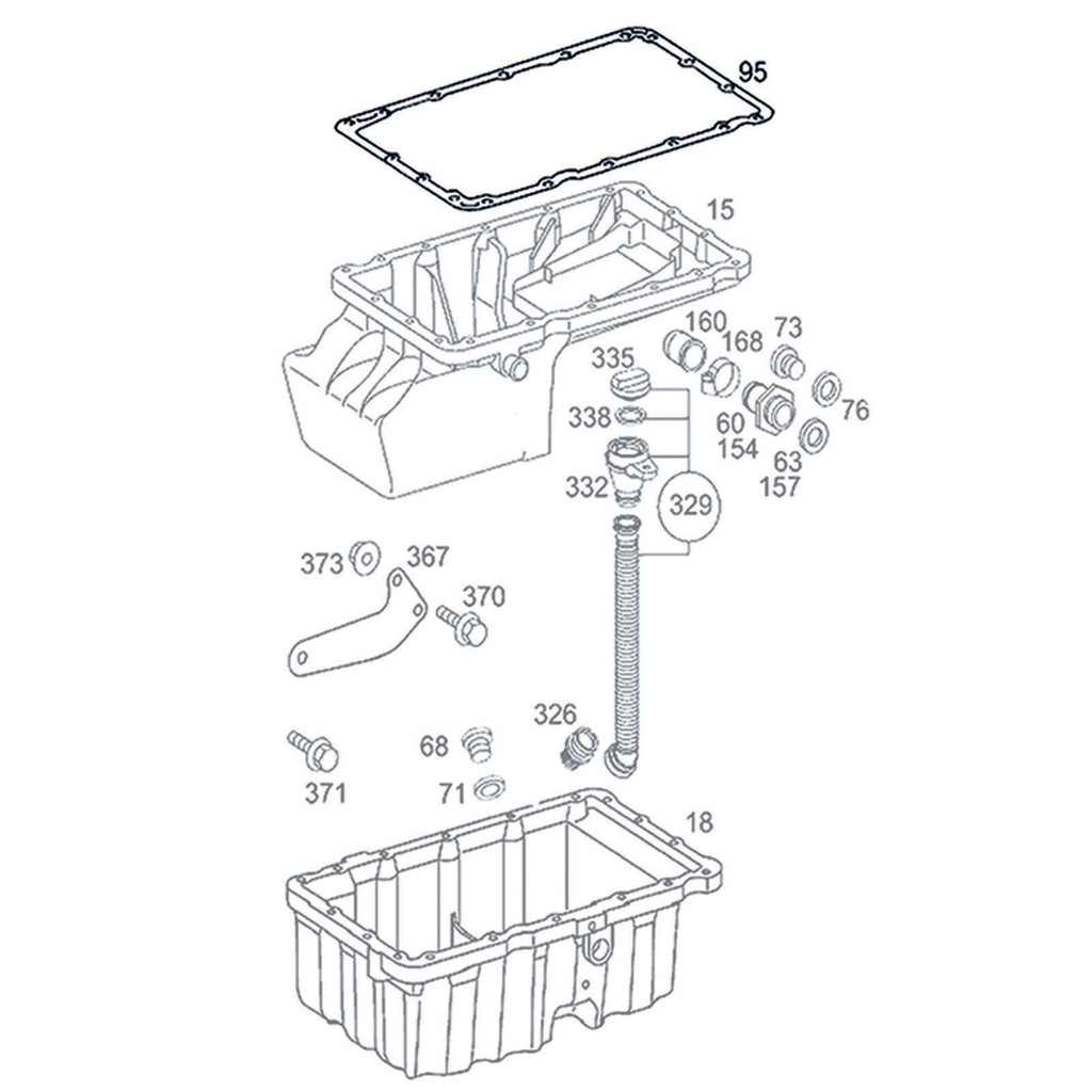OIL PAN, WET SUMP GASKET SEAL FITS MERCEDES-BENZ ATEGO, FAP, A9040140622