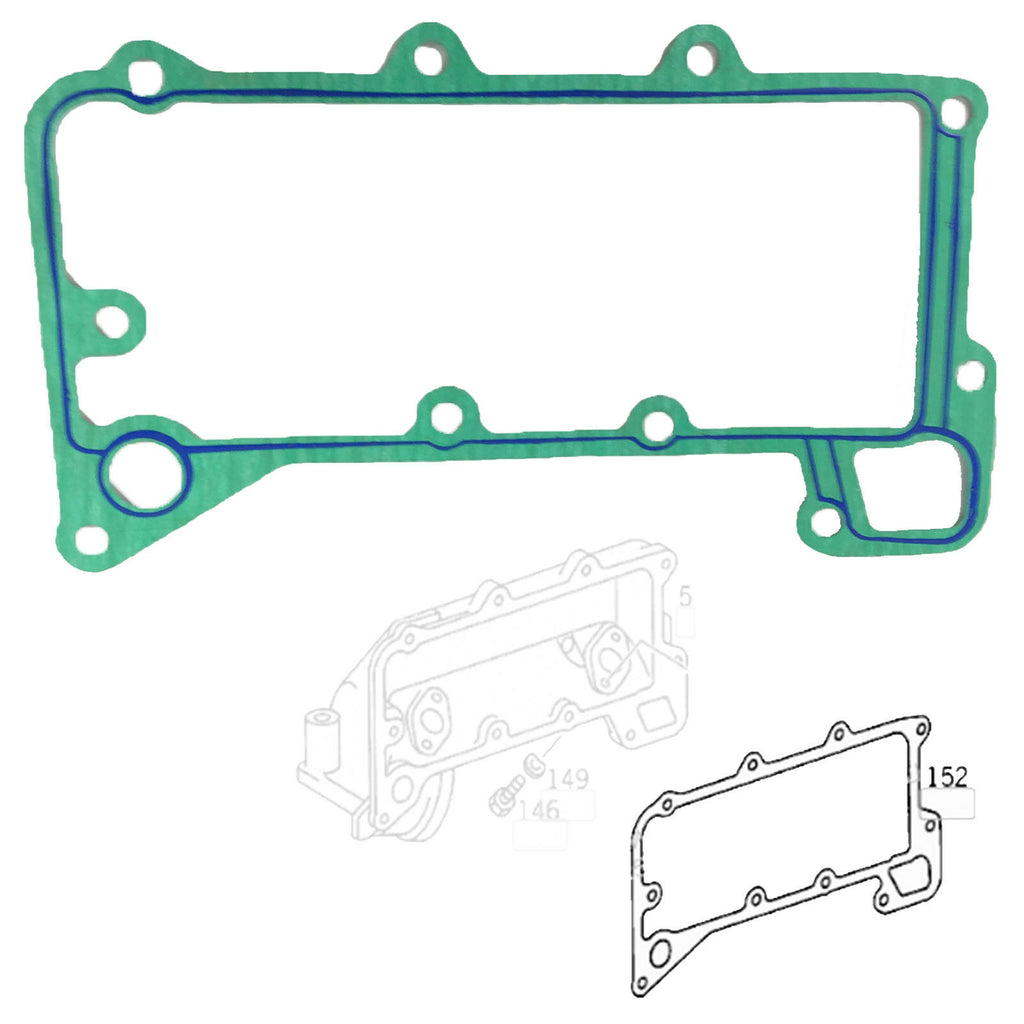 OIL COOLER GASKET WITH SILICONE FITS MERCEDES-BENZ, NEOPLAN, 4421880580, 765.735