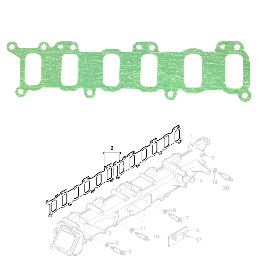 INTAKE MANIFOLD GASKET FITS DAF XF, CF 2001-2013 1317410, 493.440
