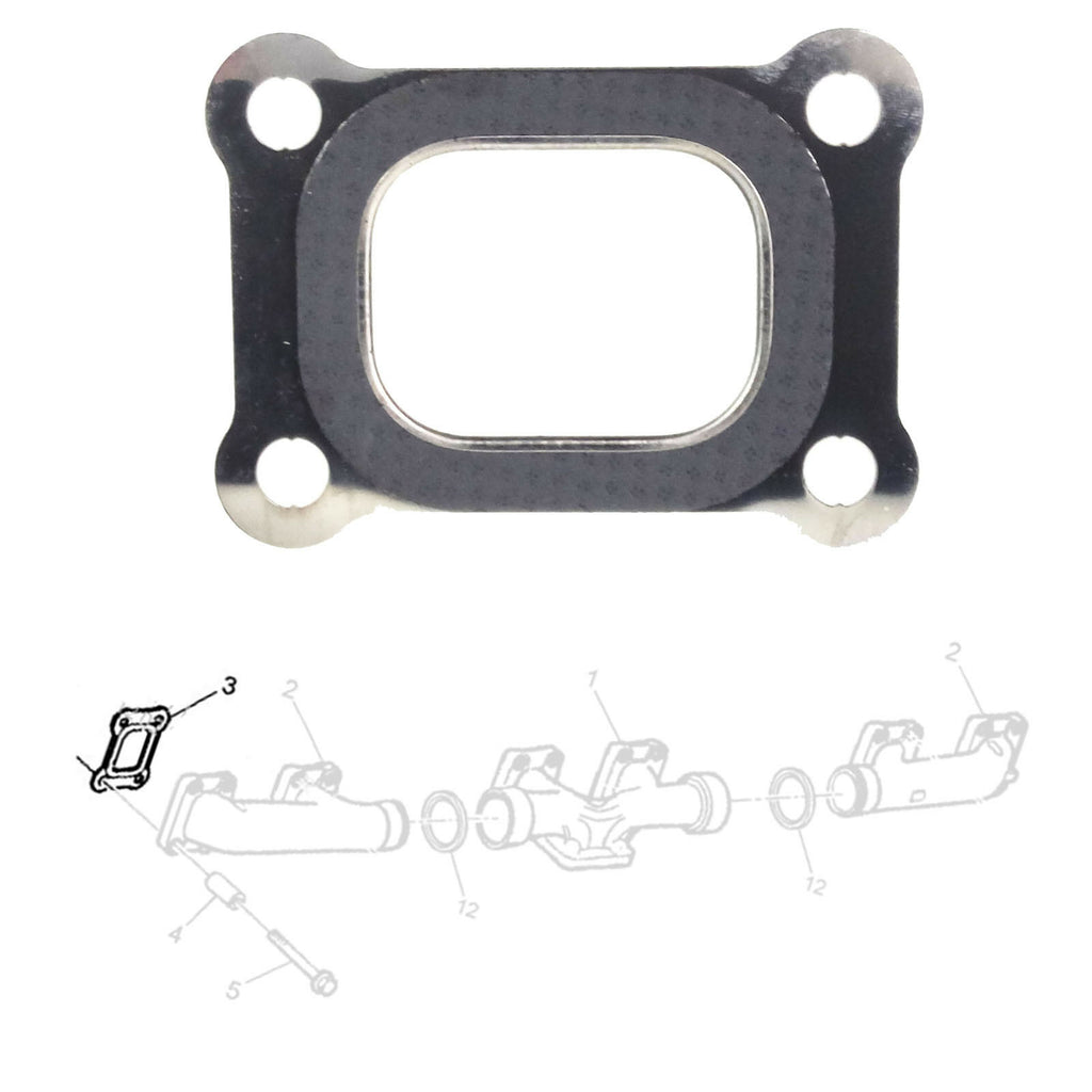 EXHAUST MANIFOLD GASKET FITS VOLVO, RENAULT TRUCKS MAGNUM 7408170959, 267.560