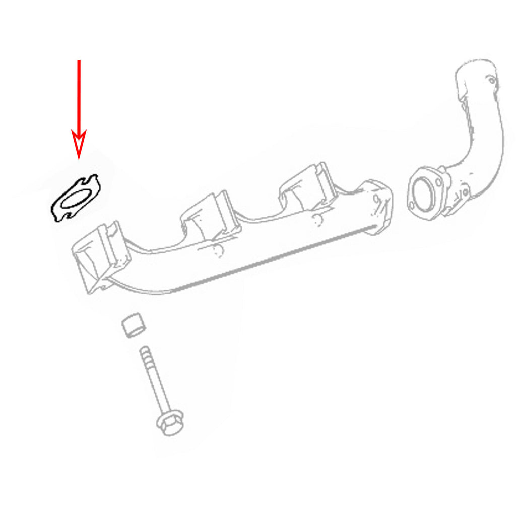 INTAKE EXHAUST MANIFOLD METAL GASKET SEAL FITS MERCEDES-BENZ, NEOPLAN, SETRA,