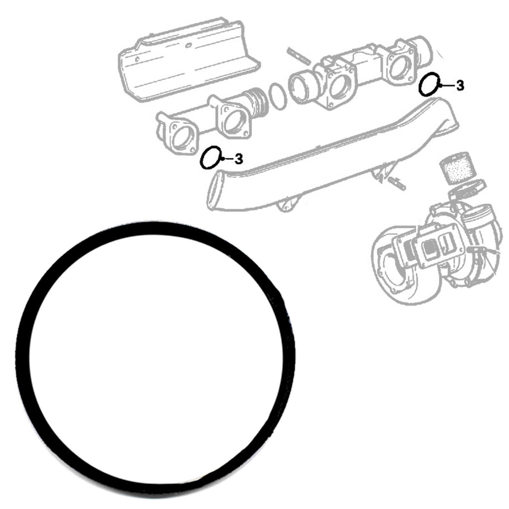 INTAKE EXHAUST MANIFOLD GASKET SEAL RING WITH SPRING FITS DAF, NEOPLAN, 0269548