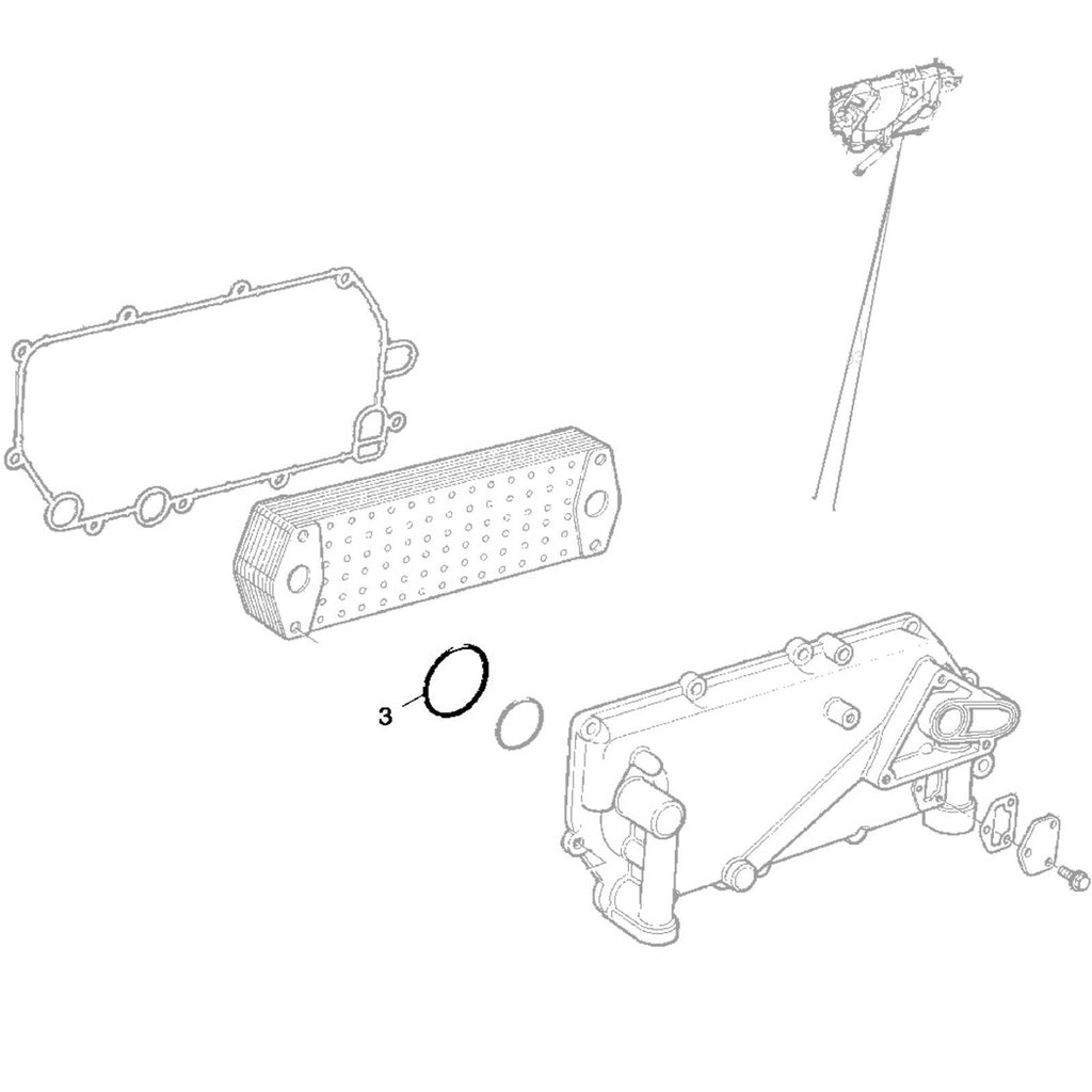 OIL COOLER GASKET SEAL FITS SCANIA TRUCK 2004 ONWARD, 1352885