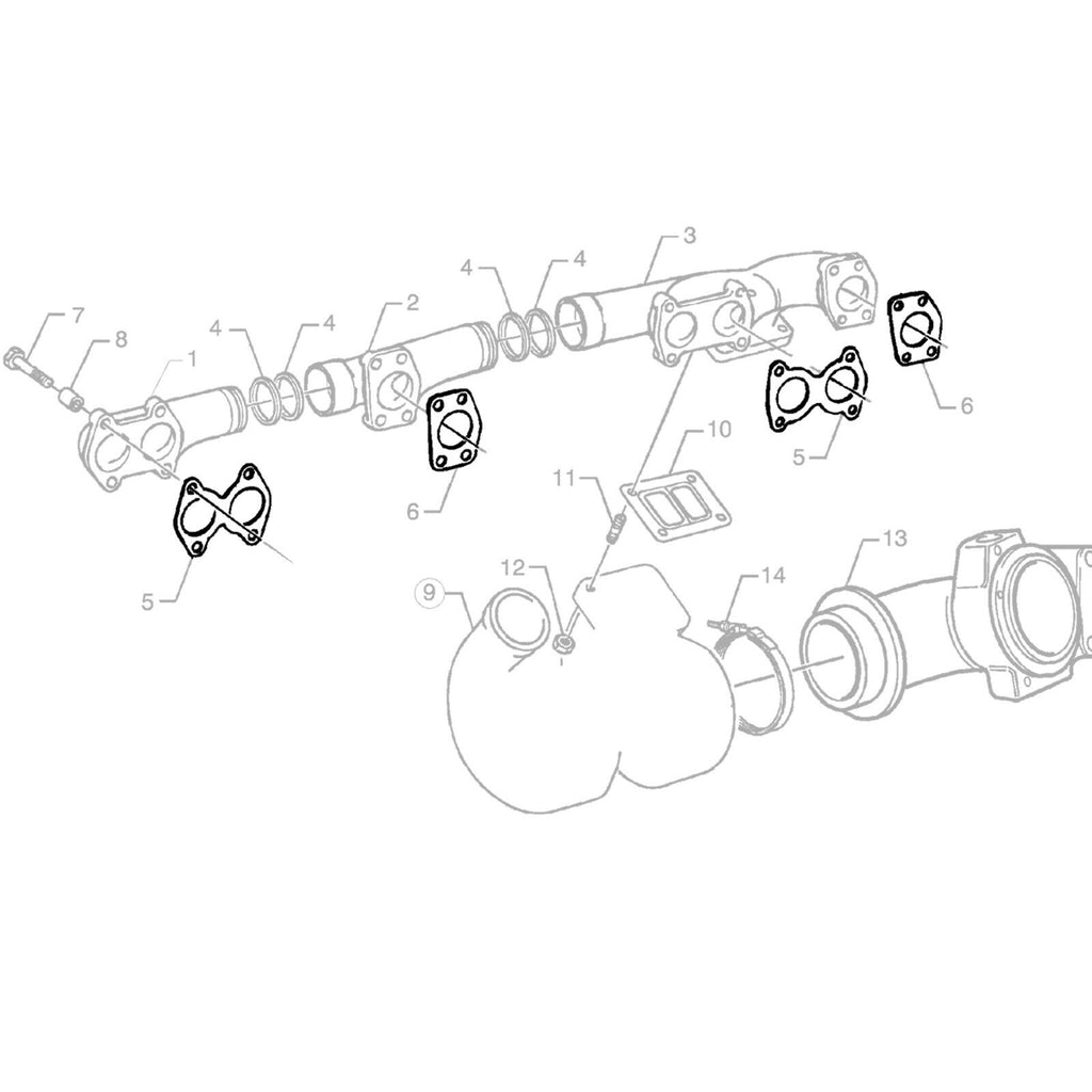 1 X SET OF INTAKE EXHAUST MANIFOLD GASKET SEAL FITS SCANIA,NEOPLAN, 1109288