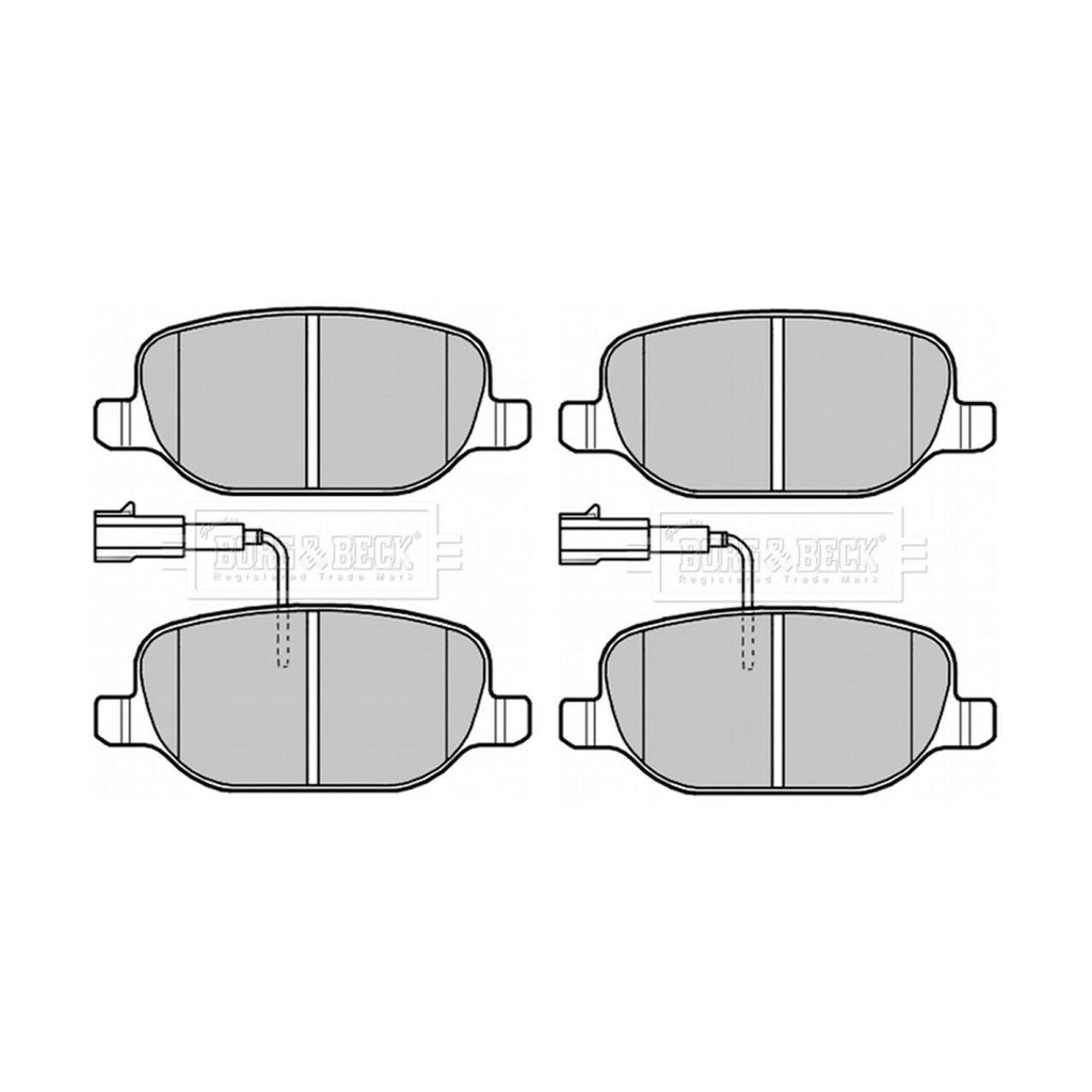 BORG & BECK REAR BRAKE PAD SET FITS ALFA ROMEO GIULIETTA 1.8 TBi, 2.0, 77365542