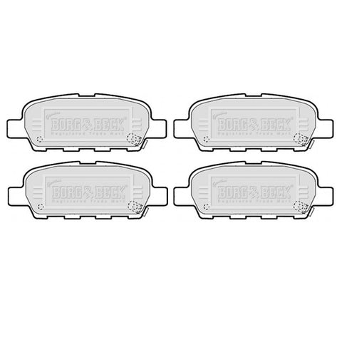 BORG & BECK REAR BRAKE PAD SET FOR NISSAN QASHQAI 2007-2013 44060AL585