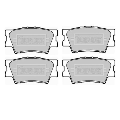 BORG & BECK REAR BRAKE PAD SET FOR TOYOTA RAV 4 MK3, MK4 2006 ONWARDS 0446642060