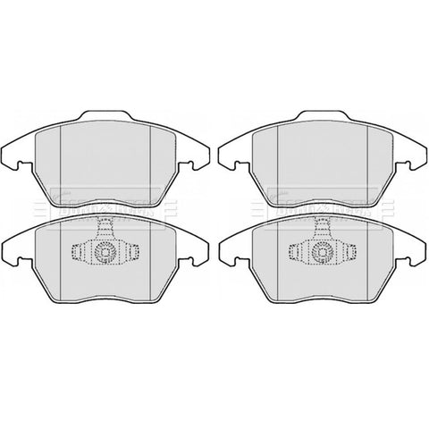 BORG & BECK FRONT BRAKE PAD SET FITS PEUGEOT 308, 2009 ONWARDS 425260