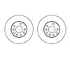 A PAIR OF BORG & BECK FRONT BRAKE DISCS FITS VAUXHALL ASTRA SAAB 9-3 9194477