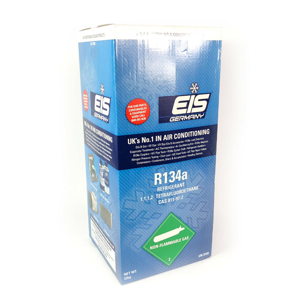 R134A REFRIGERANT REFILLABLE GAS CYLINDER A/C AIR CONDITIONING 12KG