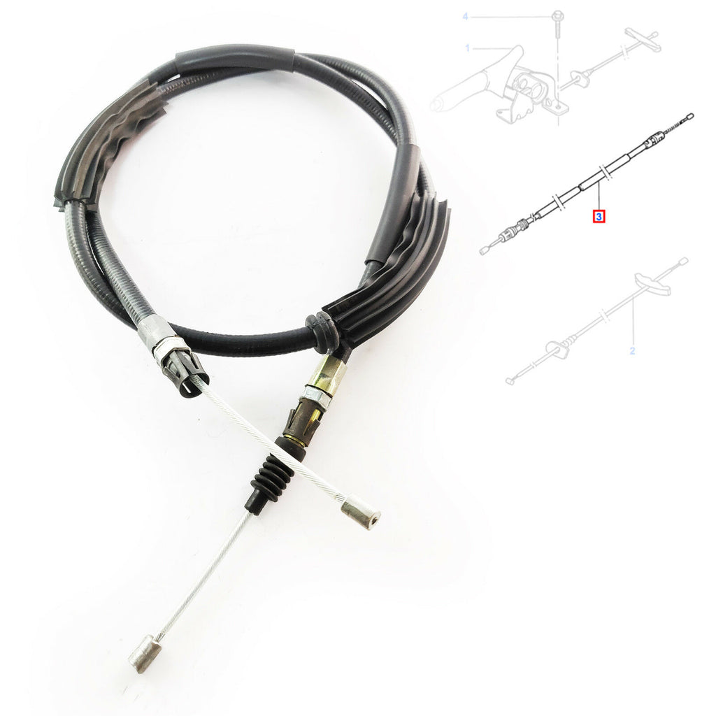 REAR HANDBRAKE PARKING BRAKE CABLE FITS FORD MONDEO 1992-2000, COUGAR 1050100