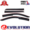 WIND RAIN SMOKE DEFLECTOR CHROME HEAVY DUTY 4PCS FITS FORD TRANSIT CONNECT 17 ON