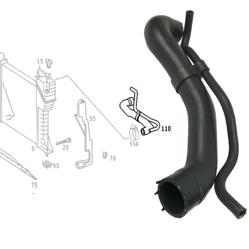 Radiator Upper Hose Fits Mercedes Benz Sprinter 2000 To 2006 9015012782