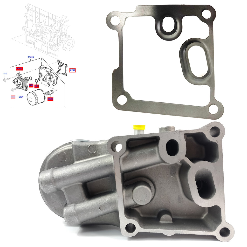 OIL COOLER KIT GASKET FITS FORD CONNECT, FOCUS, FIESTA, 1405017, 1212742