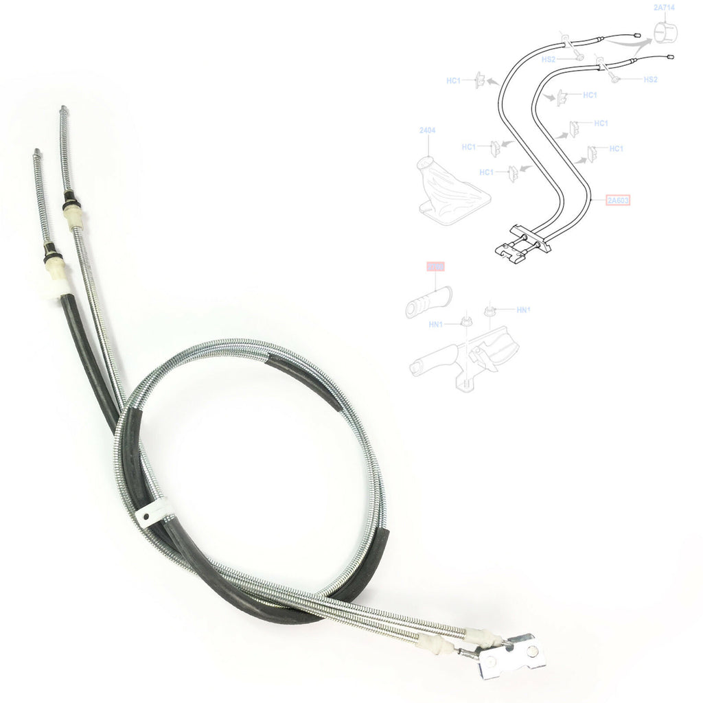 Rear Handbrake Parking Cable Fits Ford Ka 1996-2008 1042338,  97Kb2a603ac